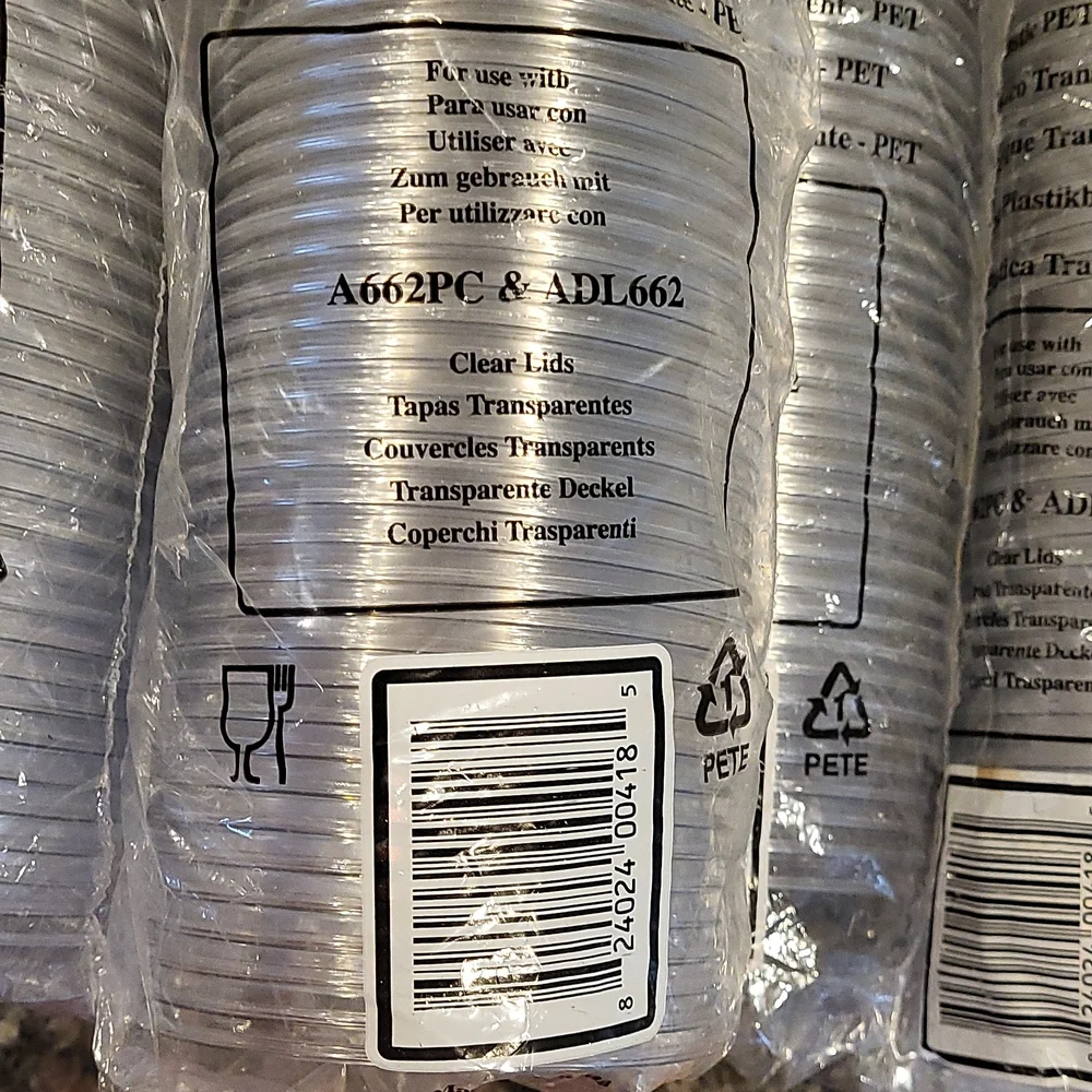 Clear Plastic PET Cups 9 oz new total 150 disposable drinking cup APC9 s…